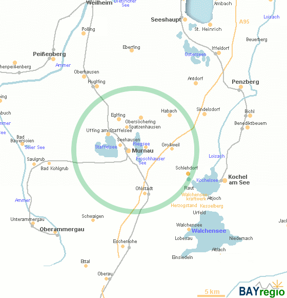 map of Murnau am Staffelsee